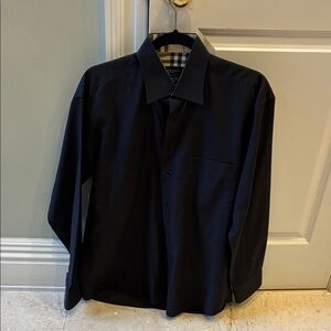 Burberry Black and Plaid Shirt like new